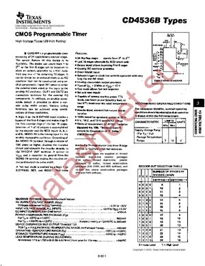 CD4536BPW datasheet  